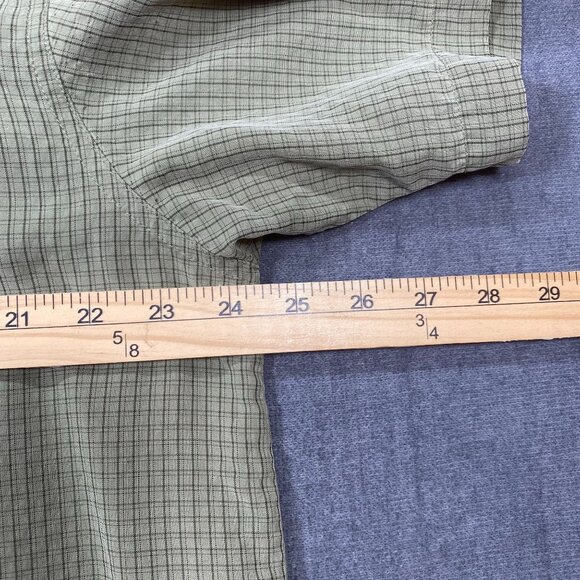 Columbia Mens Green Plaid Short-Sleeve Button-Up Shirt L Lightweight Modal Blend - Picture 13 of 13